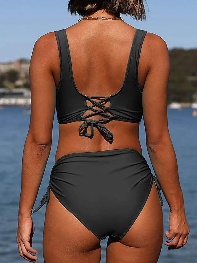 Womens Bikini Swimwear Two-Piece Adjustable Fit