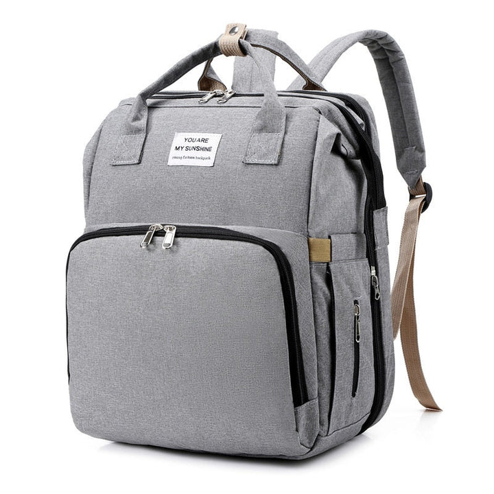 Unisex Portable Baby Bed and Diaper Bag Travel Backpack Multi-Function