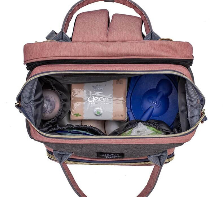 Unisex Portable Baby Bed and Diaper Bag Travel Backpack Multi-Function