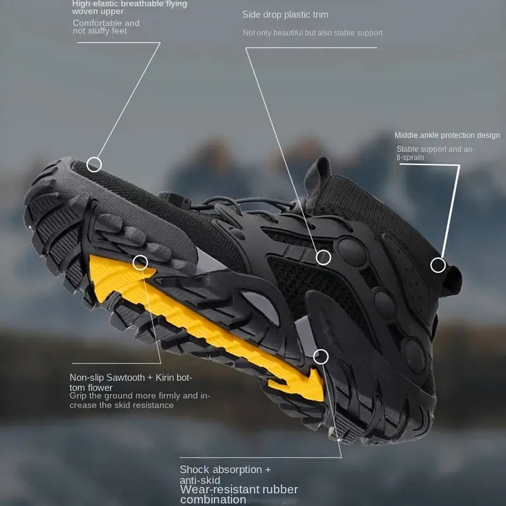 Mens Trail Shoes Flexible Lightweight