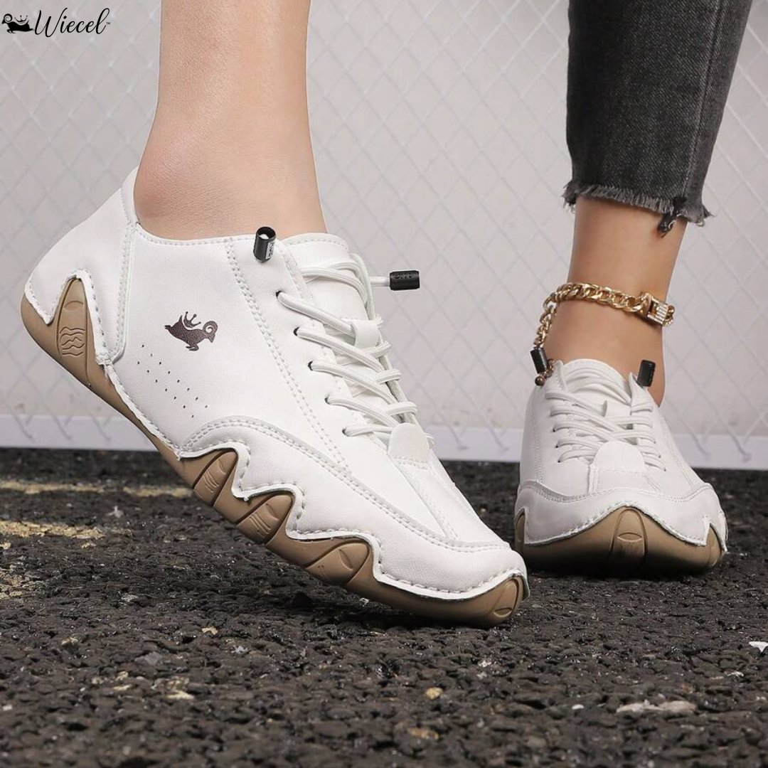 Womens Orthopaedic Leather Shoes Wide Toe Box Barefoot