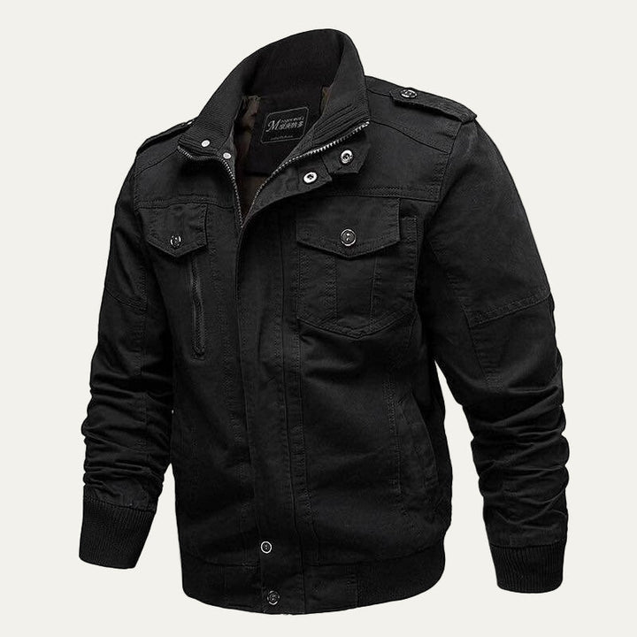 Mens Casual Jacket Military Inspired Regular Fit