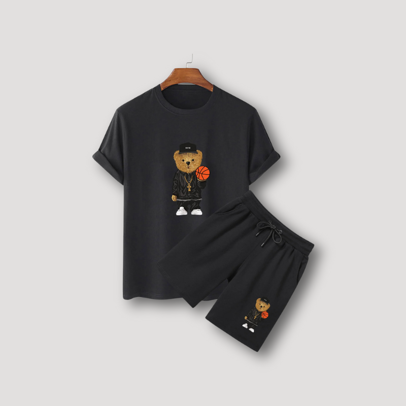 Unisex Teddy Bear Plush Set Soft Comfortable Fit - BritishMode