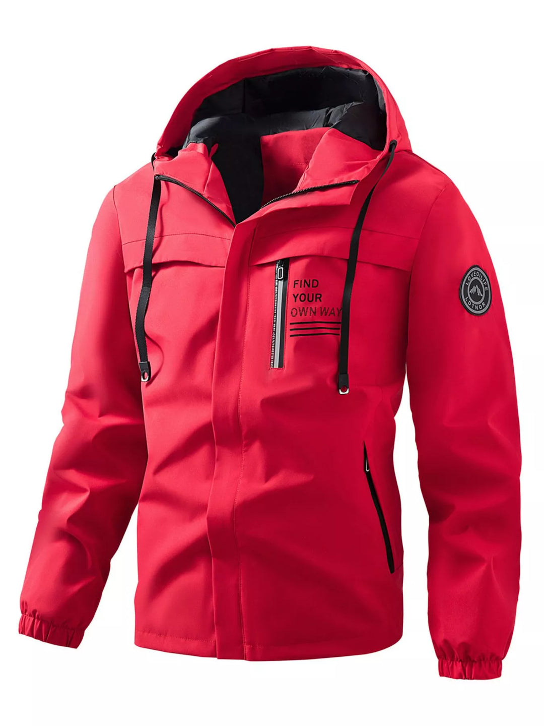 Mens Waterproof Coat Large Size Relaxed Fit - BritishMode