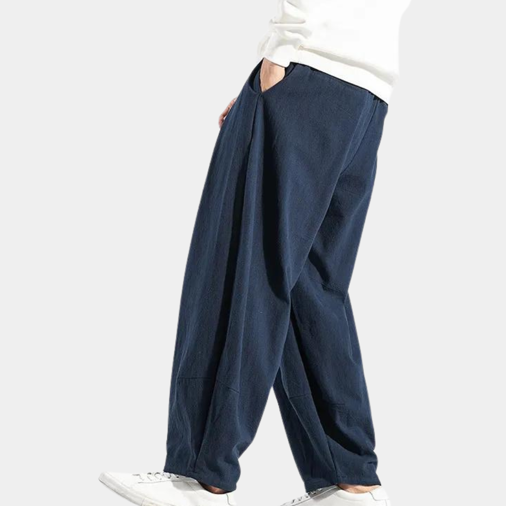 Mens Casual Trousers Relaxed Fit Comfortable