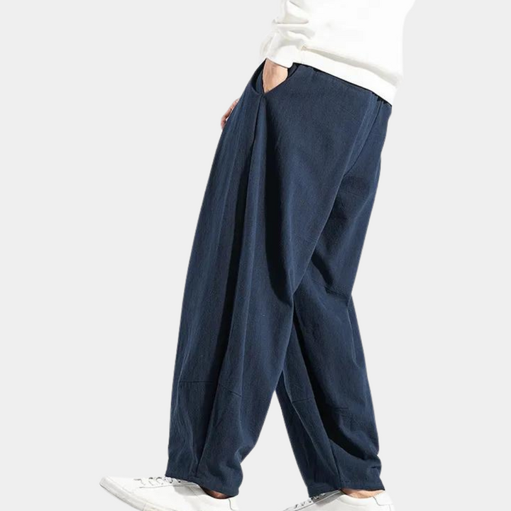 Mens Casual Trousers Relaxed Fit Comfortable