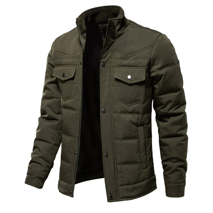 Unisex Waterproof Parka Jacket Warm Stand Collar