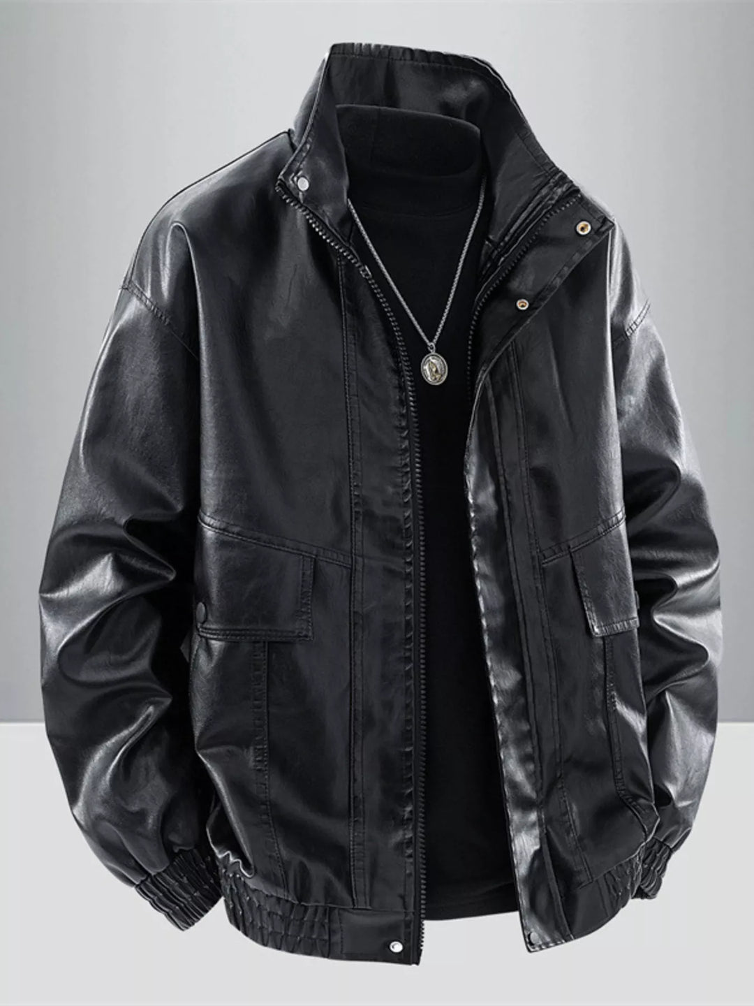 Mens Casual Zip Jacket Relaxed Fit - BritishMode