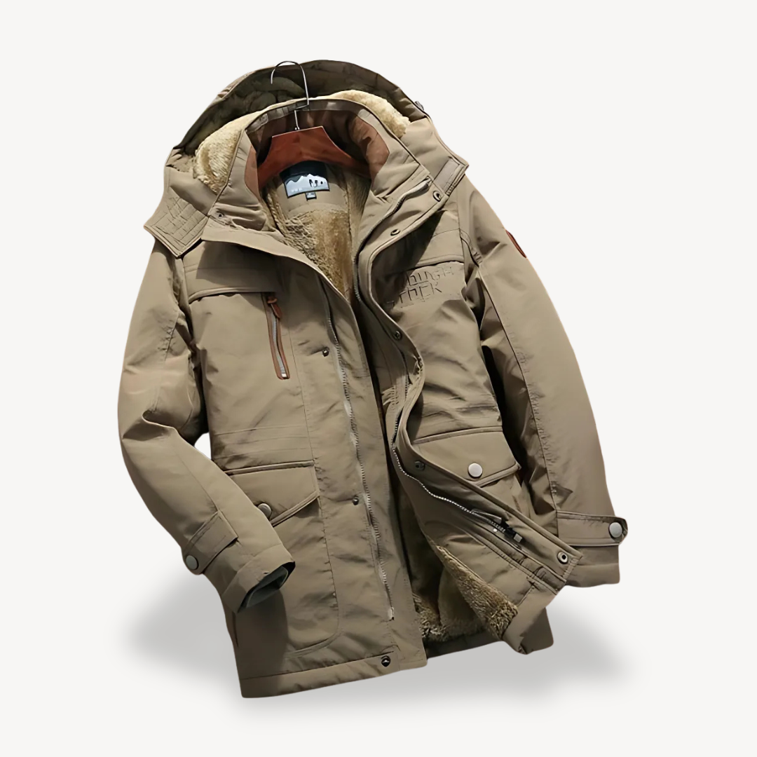 Unisex Winter Parka Jacket with Fleece Lining