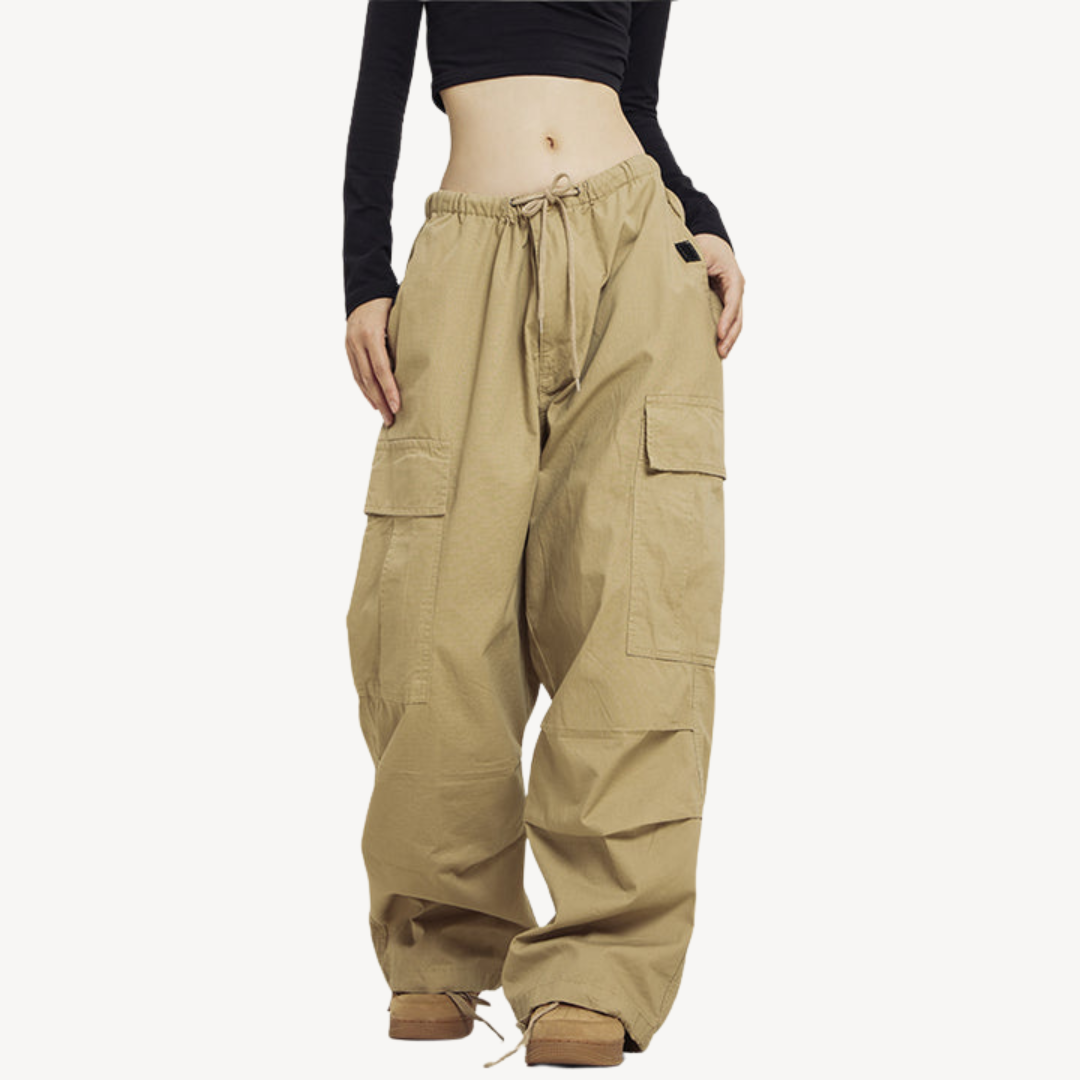 Womens Cargo Pants Loose Fit Baggy Style - BritishMode