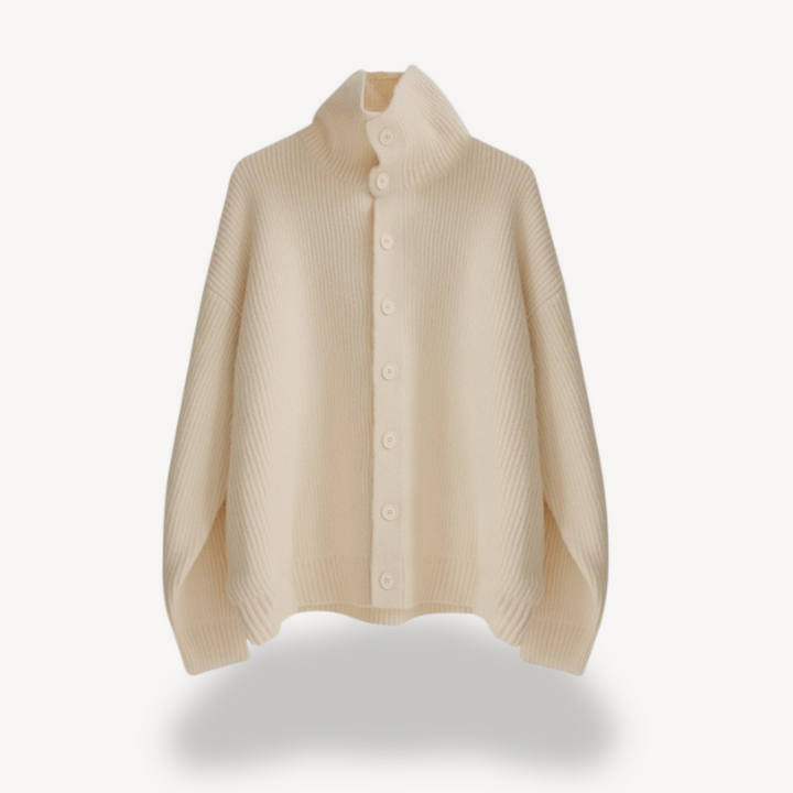 Mens Ribbed Knit Cardigan with Buttons