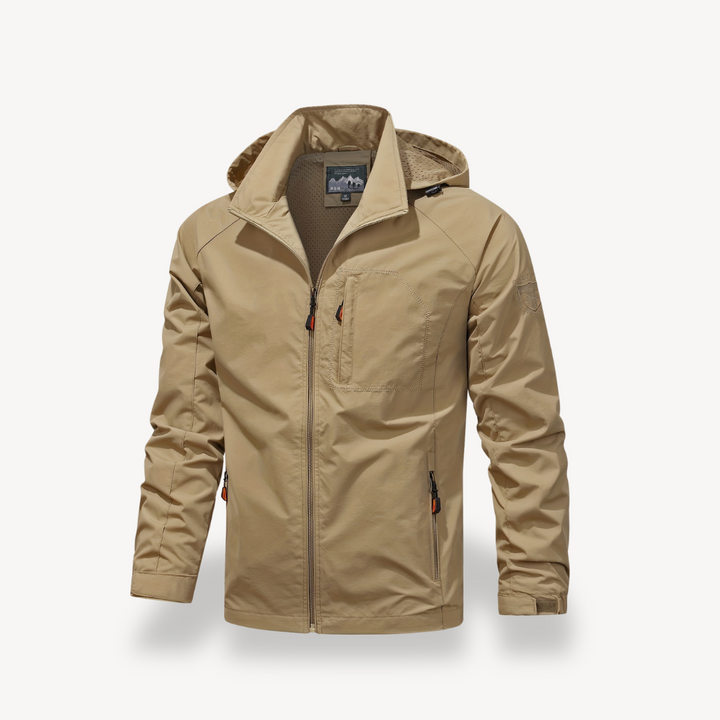 Mens Casual Jacket Polyester Zip Front - BritishMode
