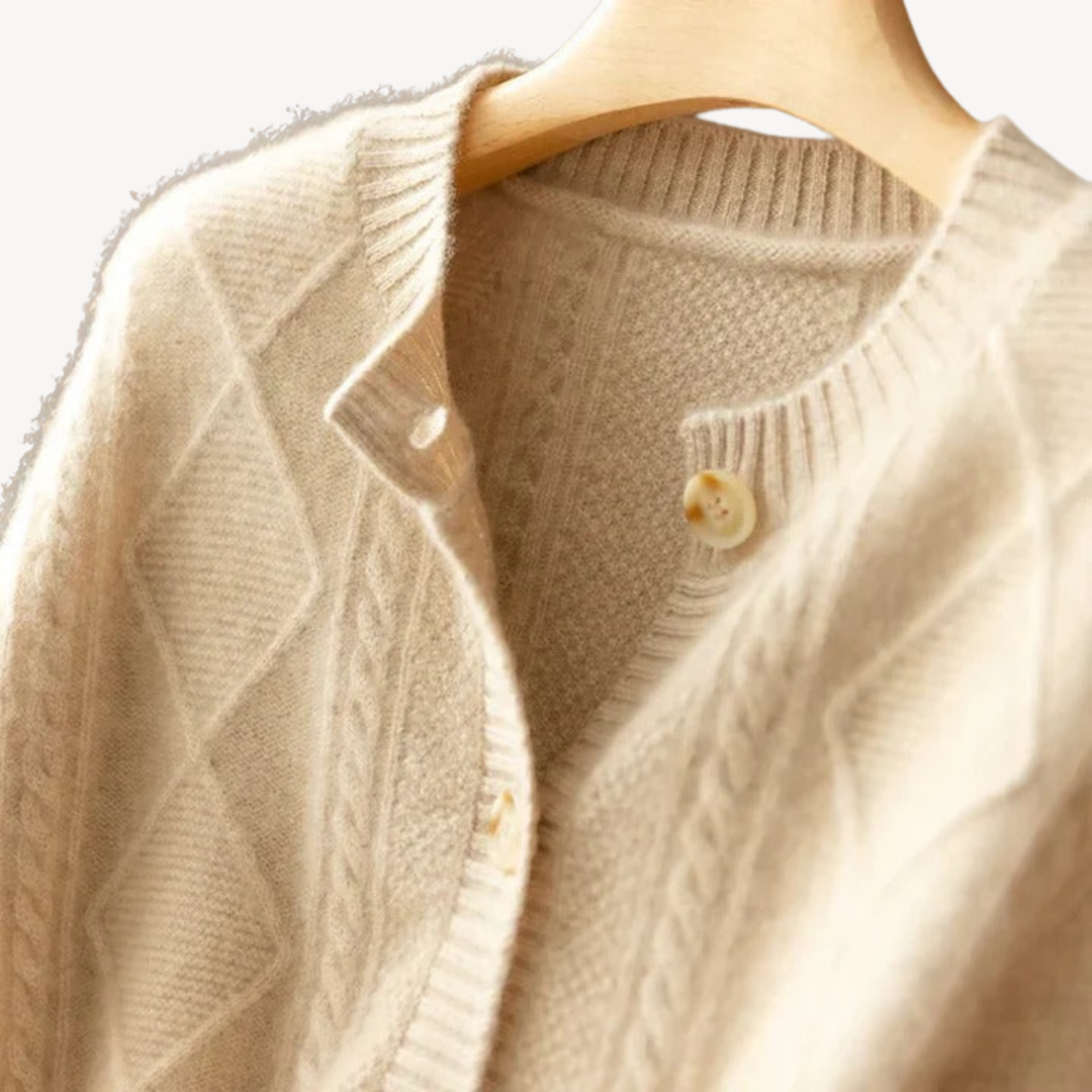 Womens Knit Cardigan Button-Front Regular Fit