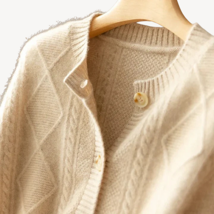 Womens Knit Cardigan Button-Front Regular Fit