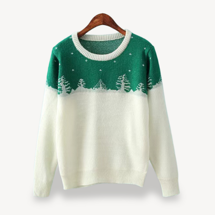 Womens Sweater with Embroidered Floral Design