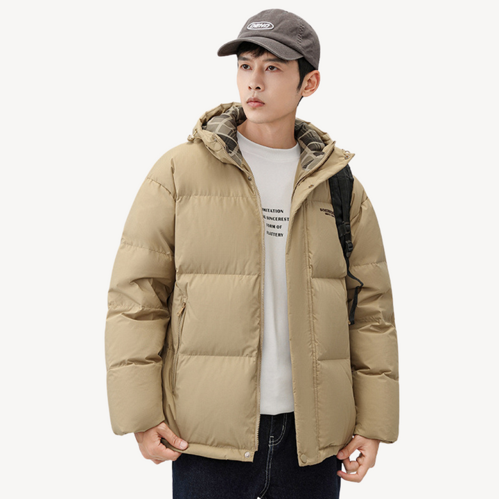 Mens Puffer Jacket Nylon Padded Fit - BritishMode