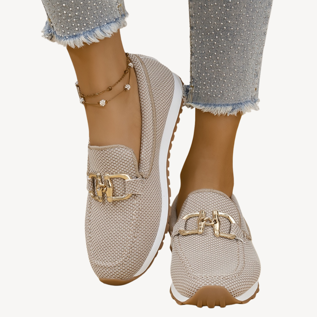 Womens Orthopedic Loafers with Mesh Upper - BritishMode