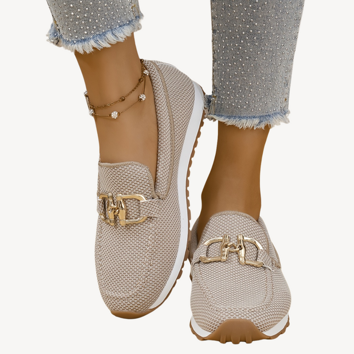 Womens Orthopedic Loafers with Mesh Upper - BritishMode