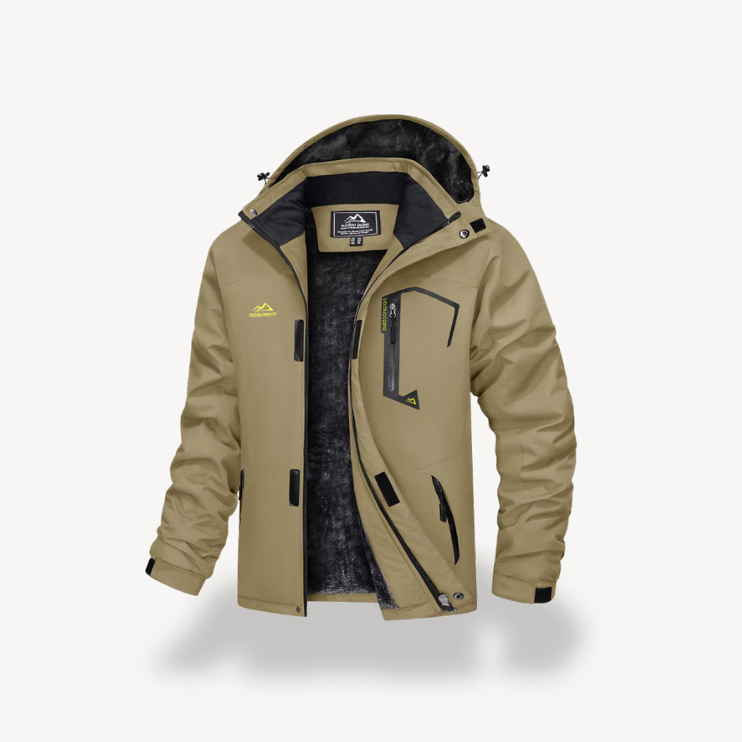 Mens Outdoor Hiking Jacket Waterproof Breathable Fit