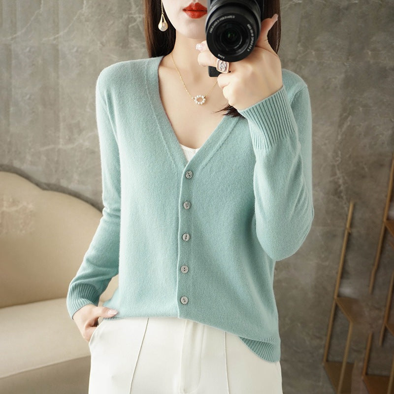 Womens Open Front Cardigan Sweater Long Sleeve Cozy Fit