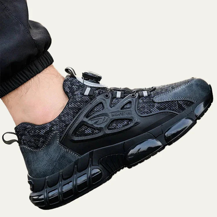 Mens Mesh Sneakers with Rotary Lacing System