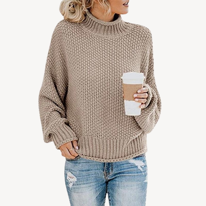 Womens Knit Pullover Sweater Relaxed Fit