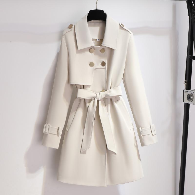 Womens Belted Trench Coat Classic Fit - BritishMode