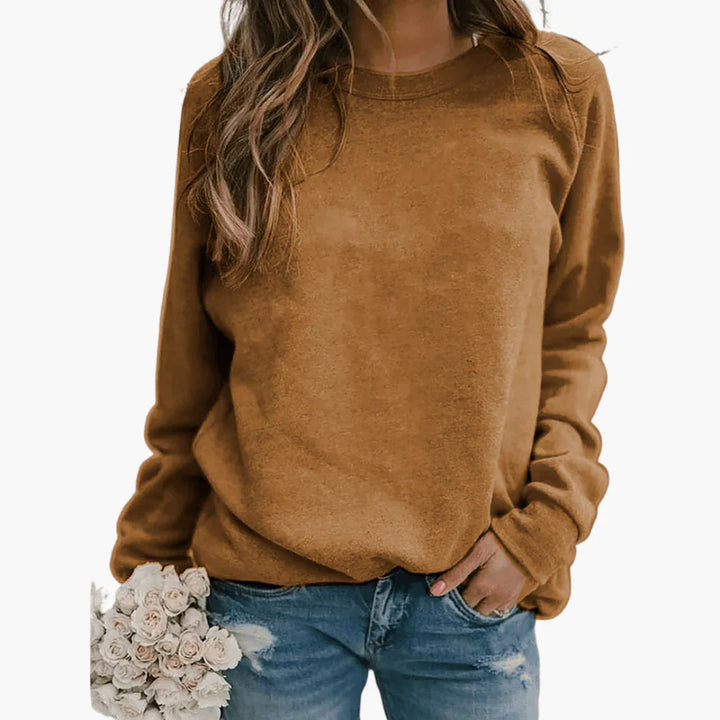 Womens Knit Pullover Long Sleeve Round Neck