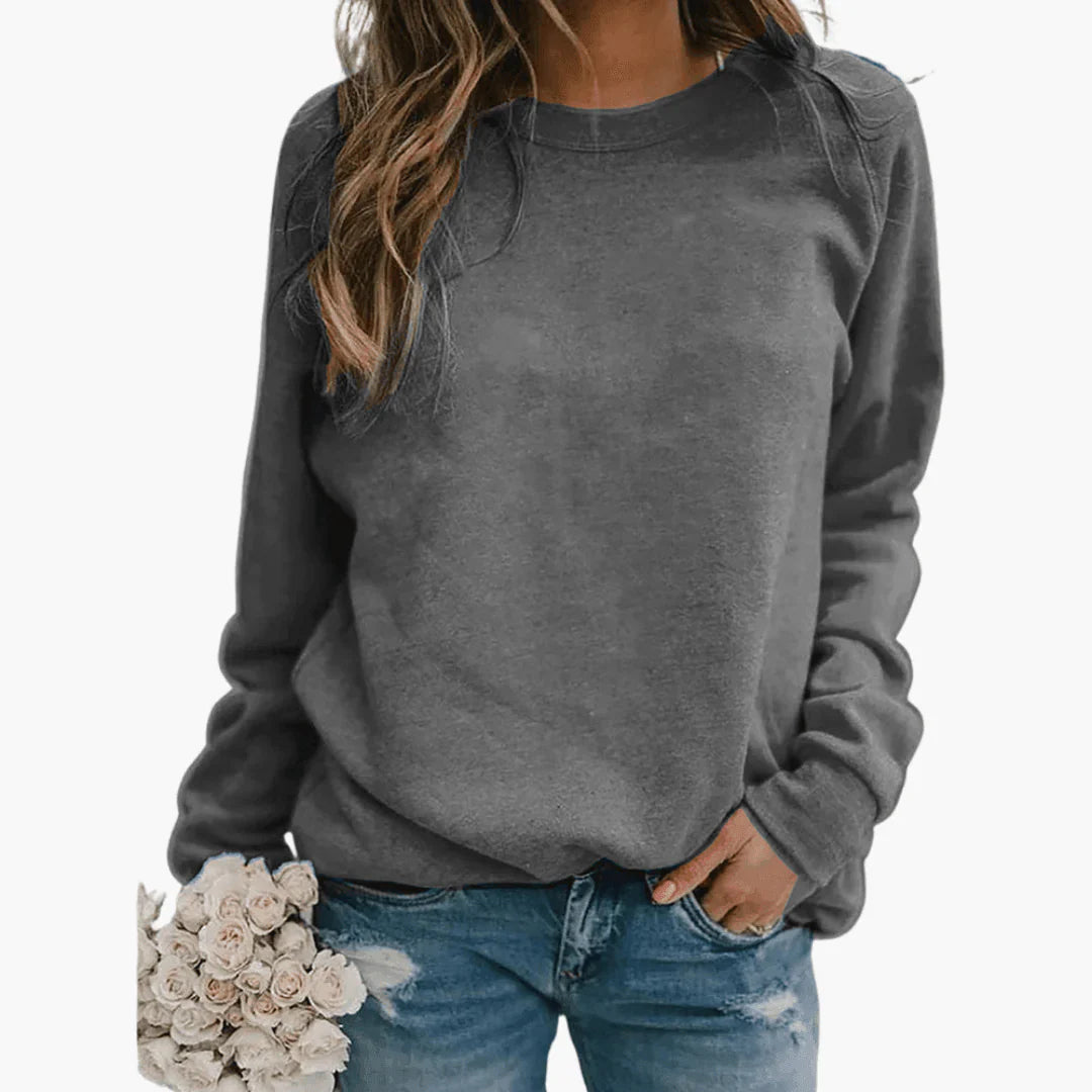 Womens Knit Pullover Long Sleeve Round Neck