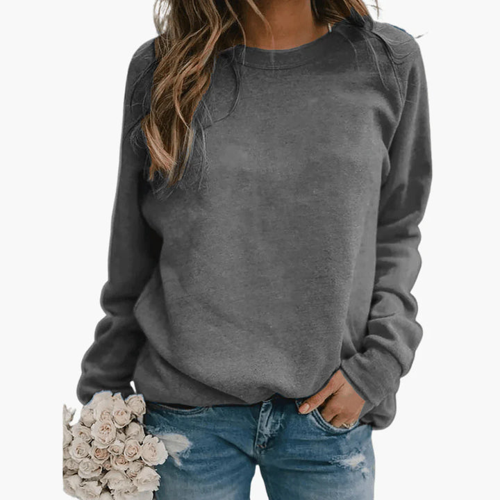 Womens Knit Pullover Long Sleeve Round Neck
