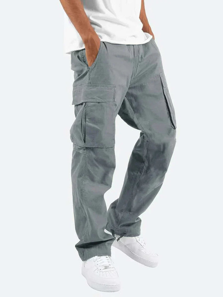 Womens Straight Leg Cargo Trousers Relaxed Fit