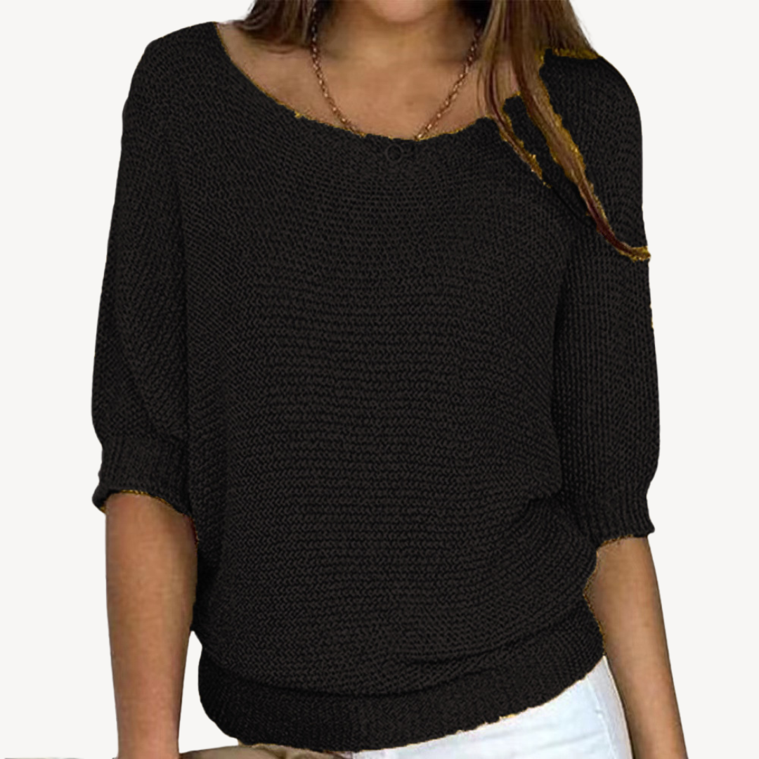 Womens Knit Pullover Sweater Casual Fit - BritishMode