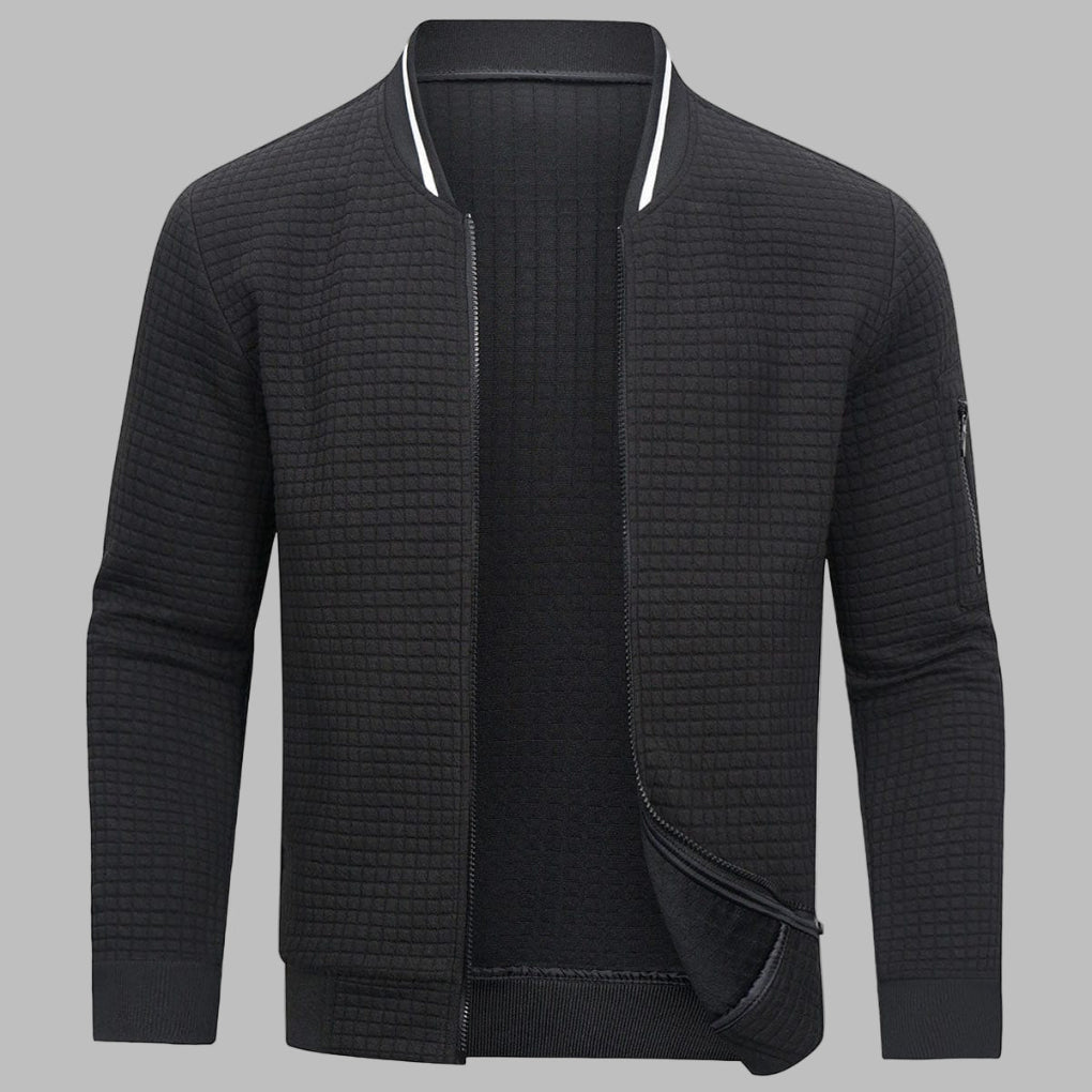 Mens Zip-Up Sweater Comfortable Warm Fit - BritishMode