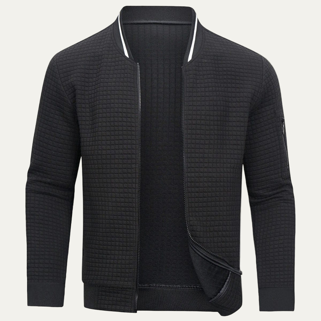 Mens Quilted Bomber Jacket Modern Fit - BritishMode