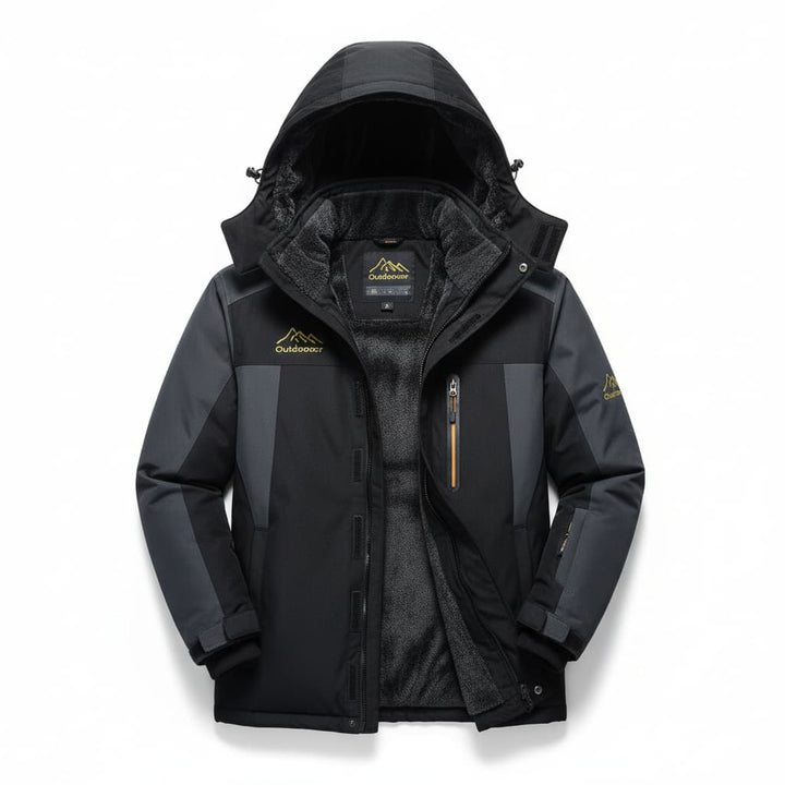 Mens Fleece Jacket Waterproof Outdoor Fit