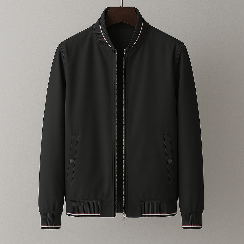 Mens Jacket with Zipper Front Regular Fit