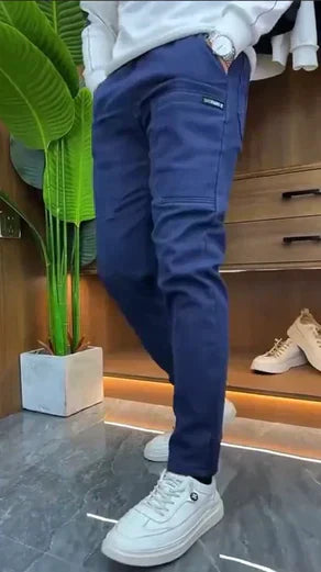 Mens Cargo Trousers Cotton Comfortable Fit