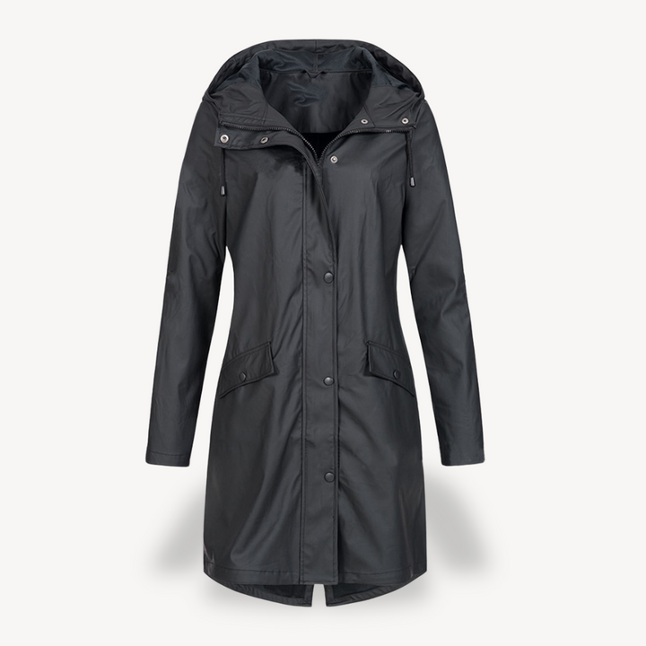 Womens Hooded Raincoat Waterproof
