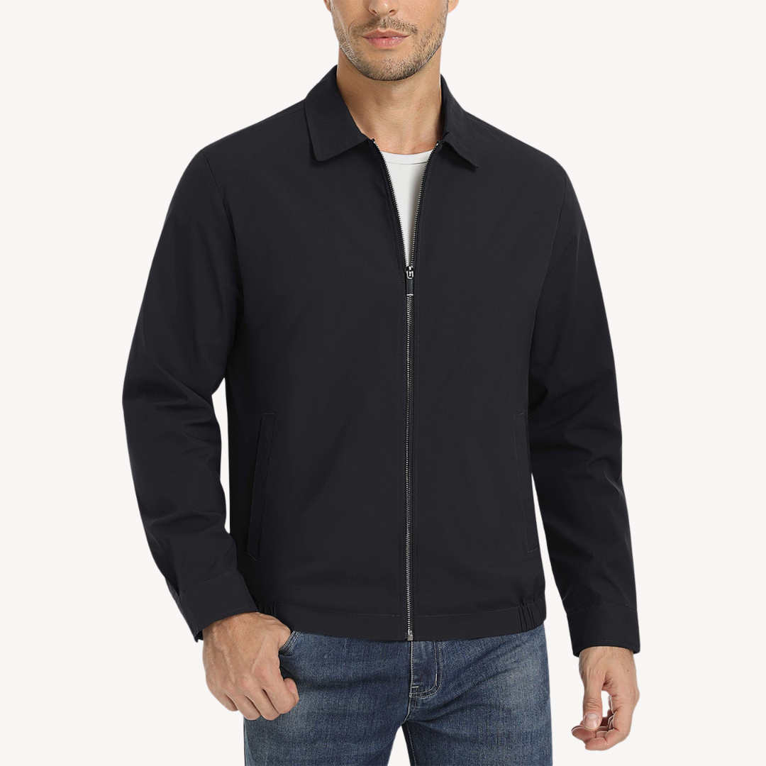 Mens Bomber Jacket Full Zip with Pockets