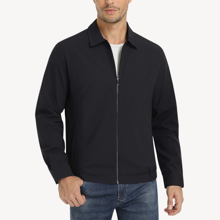 Mens Bomber Jacket Full Zip with Pockets