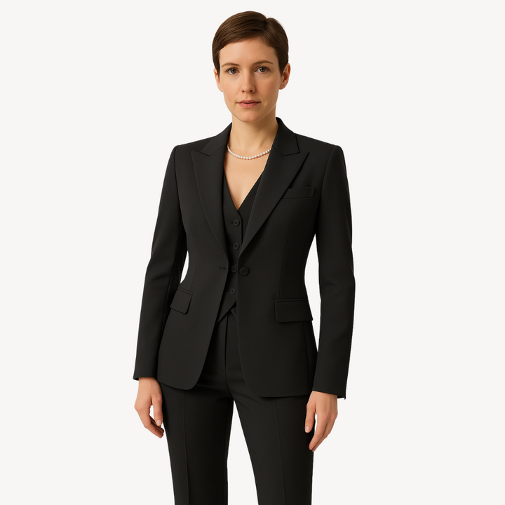 Womens Slim Fit Suit Set Tailored Formal