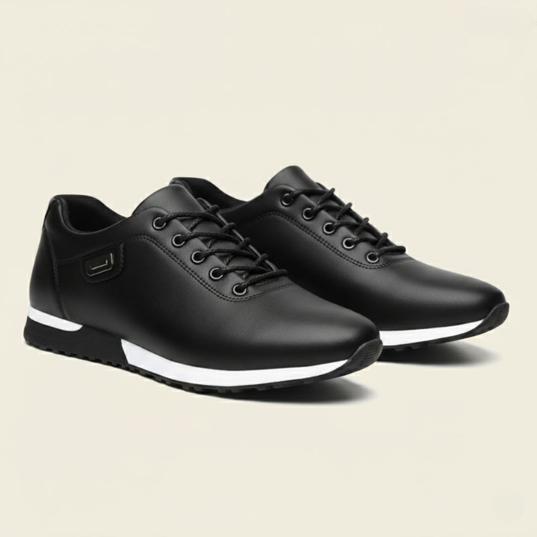 Mens Orthopedic Leather Sneakers Comfortable Fit