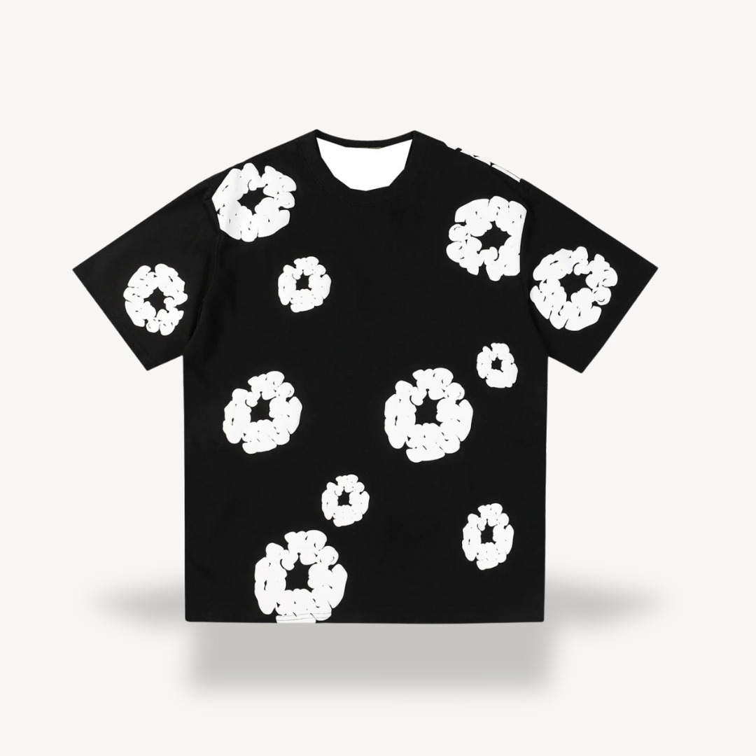 Unisex T-Shirt with Popcorn Print Casual Fit - BritishMode