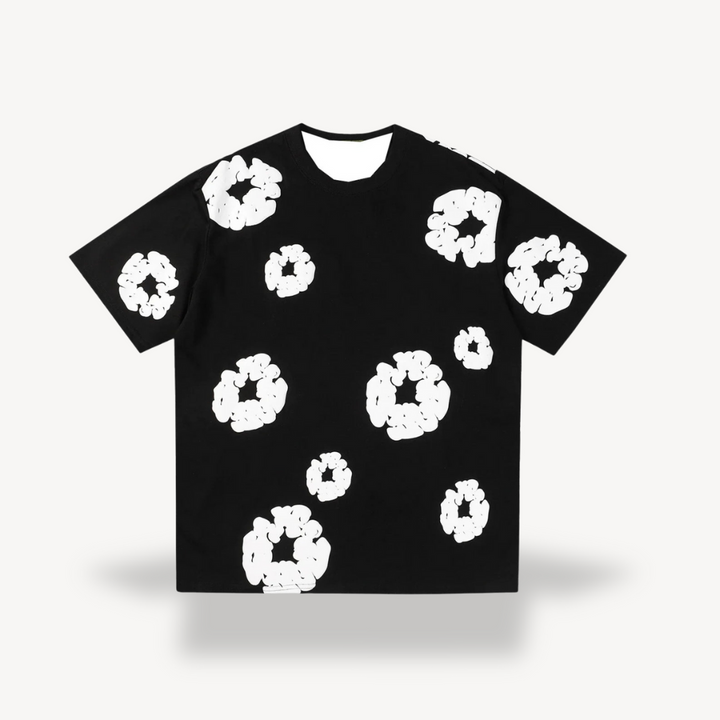 Unisex T-Shirt with Popcorn Print Casual Fit - BritishMode