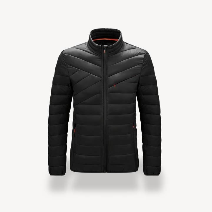 Mens Puffer Jacket Stand Collar Insulated