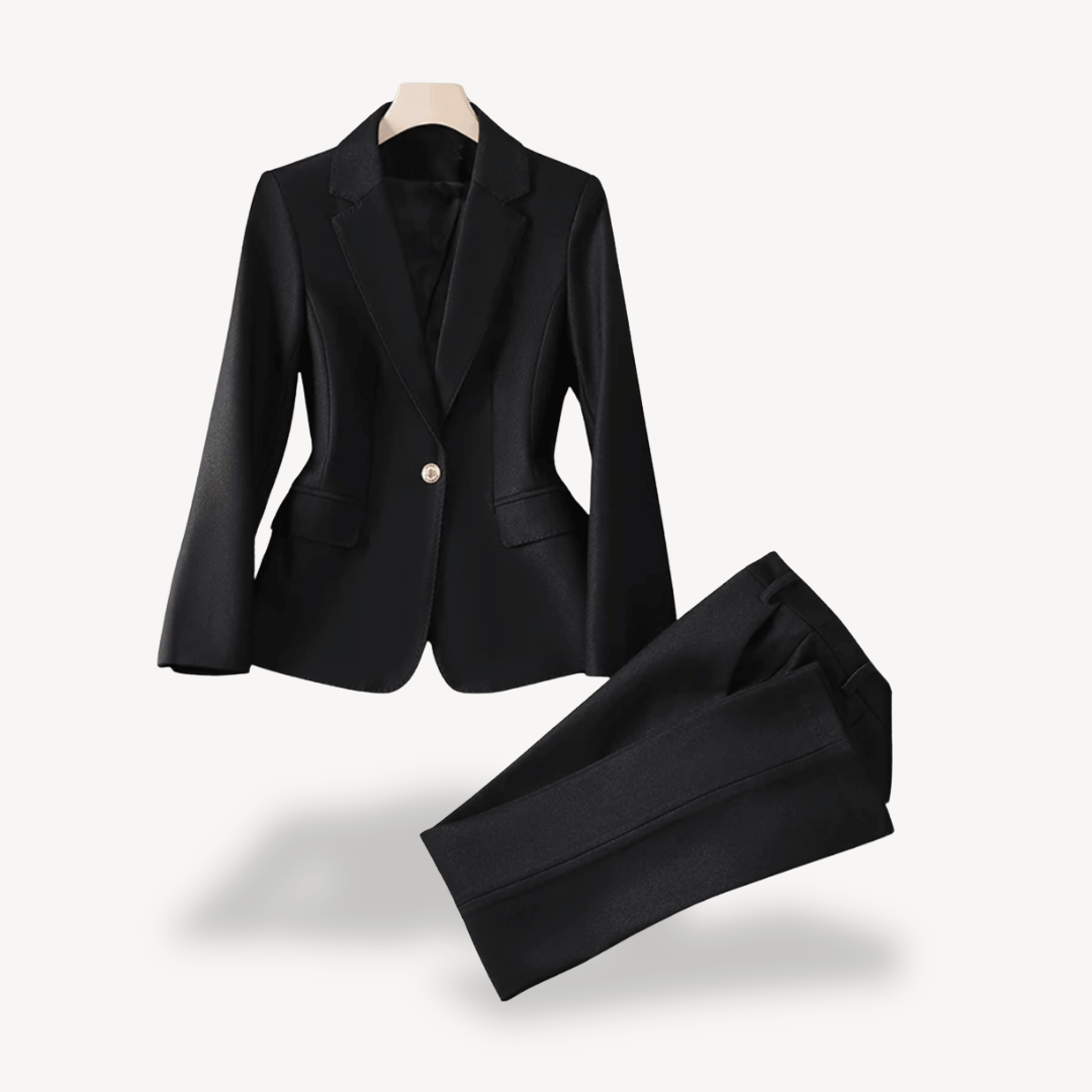 Womens Formal Blazer and Pants Set Tailored Fit