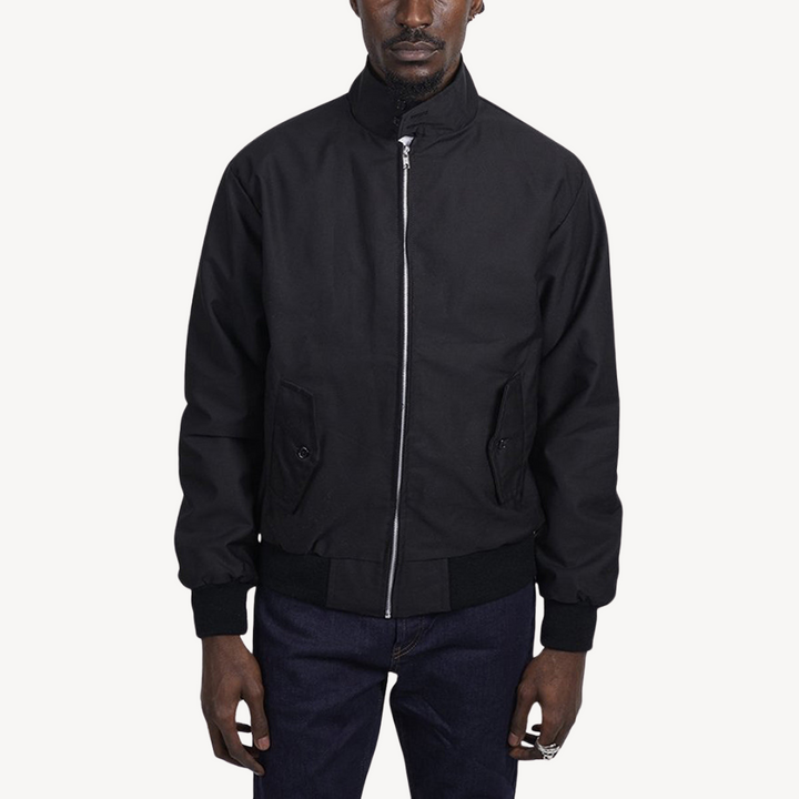 Mens Bomber Jacket with Zip-Up Closure