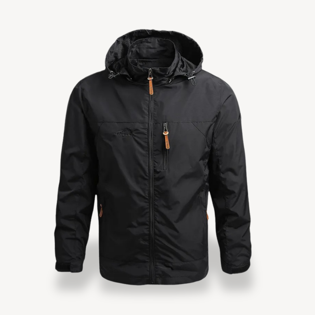 Mens Waterproof Raincoat Jacket with Hood - BritishMode