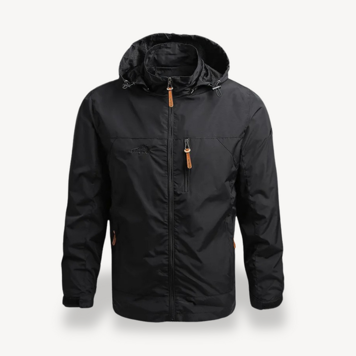 Mens Waterproof Raincoat Jacket with Hood - BritishMode