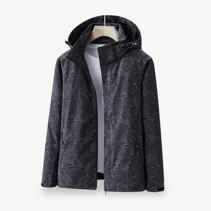Mens Windbreaker Jacket Floral Print Lightweight